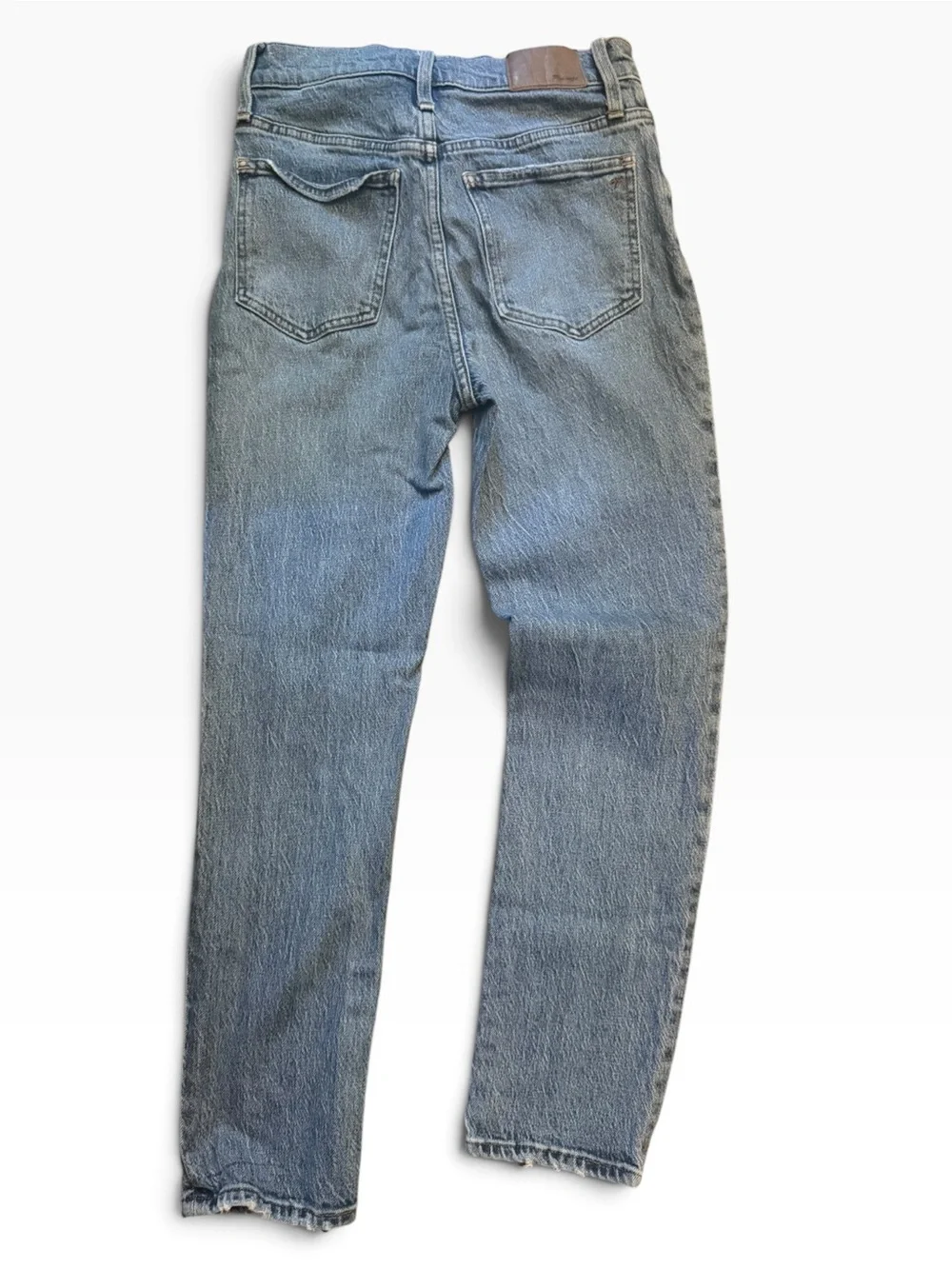 Madewell The Perfect Vintage Jean 24 High Rise Crop Slim Straight Light Wash